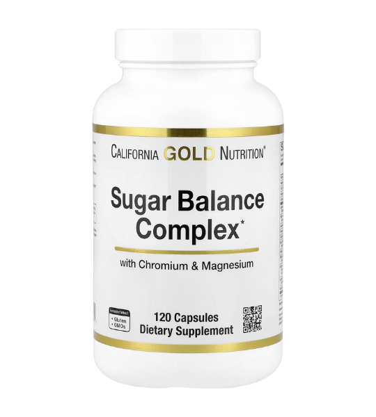 California Gold Nutrition, Sugar Balance Complex with Chromium 120 Capsules in Pakistan