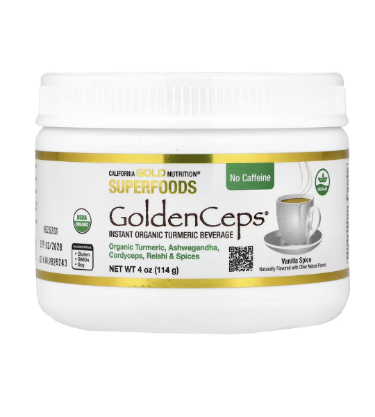 California Gold Nutrition, Superfoods, GoldenCeps® 4 oz (114 g) in Pakistan