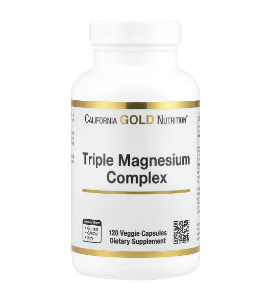 California Gold Nutrition, Triple Magnesium Complex, 120 Veggie Capsules in Pakistan
