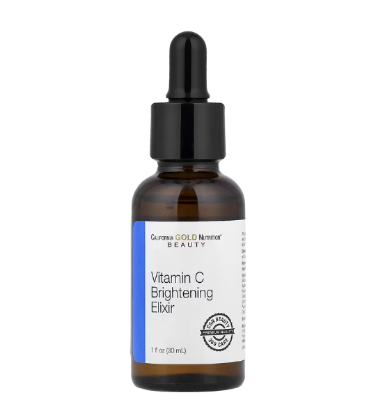 California Gold Nutrition, Vitamin C Brightening Elixir, Enhanced Brightening Dry Oil Serum, 1 fl oz (30 ml) in Pakistan