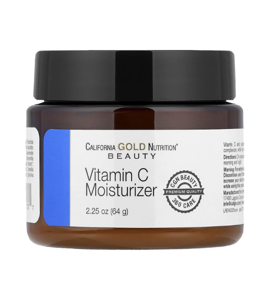 California Gold Nutrition, Vitamin C Moisturizer, Enhanced Brightening Lightweight Cream, 2.25 oz (64 g) in Pakistan