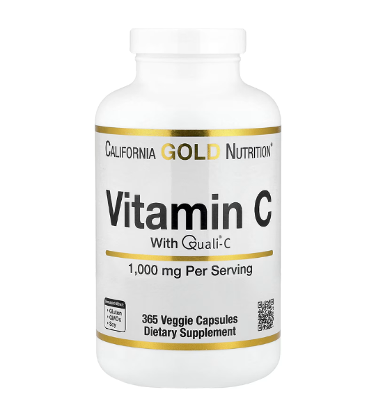 California Gold Nutrition, Vitamin C, Quali®-C, 1,000 mg, 365 Veggie Capsules in Pakistan