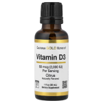 California Gold Nutrition, Vitamin D3, Citrus, 50 mcg (2,000 IU), 1 fl oz (30 ml) in Pakistan