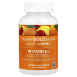 California Gold Nutrition, Vitamin D3 Gummies, Lemon, Orange, & Strawberry, 90 Gummies in Pakistan