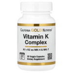 California Gold Nutrition, Vitamin K Complex, 60 Veggie Capsules in Pakistan