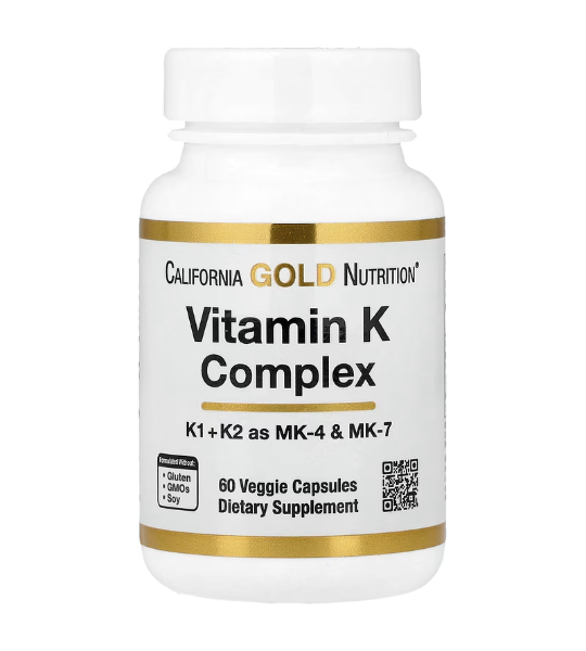 California Gold Nutrition, Vitamin K Complex, 60 Veggie Capsules in Pakistan