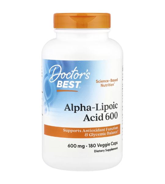 Doctor's Best, Alpha-Lipoic Acid 600, 600 mg, 180 Veggie Caps in Pakistan