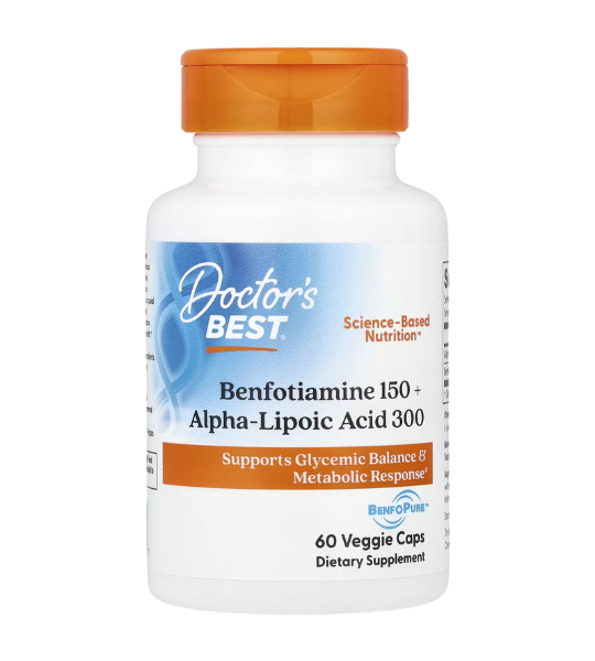 Doctor's Best, Benfotiamine 150 + Alpha-Lipoic Acid 300, 60 Caps in Pakistan