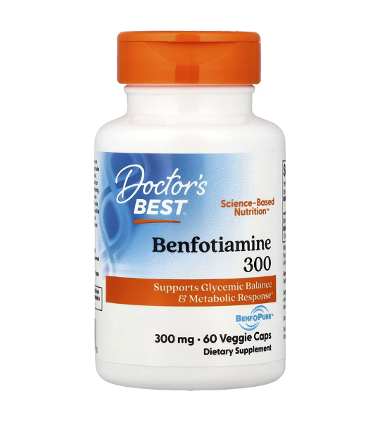 Doctor's Best, Benfotiamine 300, 300 mg, 60 Veggie Caps in Pakistan