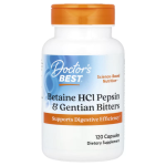 Doctor's Best, Betaine HCl Pepsin & Gentian Bitters, 120 Capsules in Pakistan