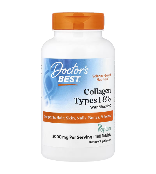 Doctor's Best, Collagen Types 1 & 3 with Vitamin C, 180 Tablets in Pakistan
