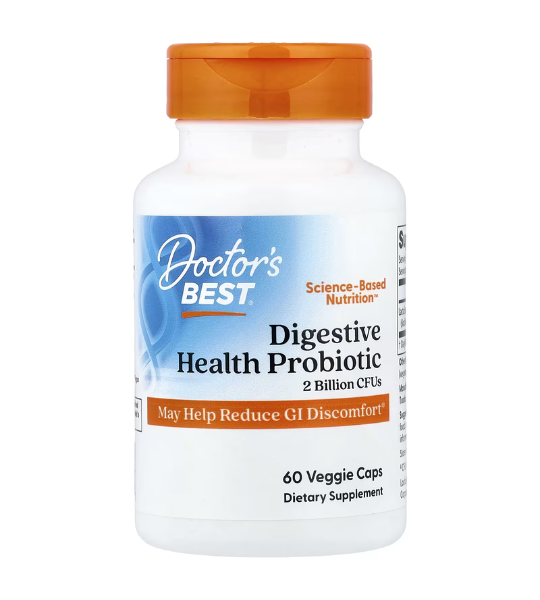 Doctor's Best, Digestive Health Probiotic, 133 mg (2 Billion CFUs), 60 Veggie Caps in Pakistan