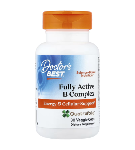 Doctor's Best, Fully Active B Complex with Quatrefolic®, 30 Veggie Caps in Pakistan