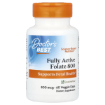Doctor's Best, Fully Active Folate 800, 800 mcg, 60 Veggie Caps in Pakistan