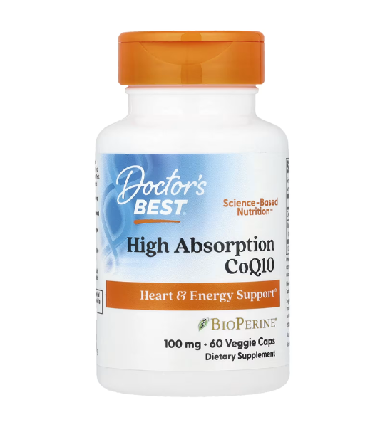 Doctor's Best, High Absorption CoQ10 , 100 mg, 60 Veggie Caps in Pakistan