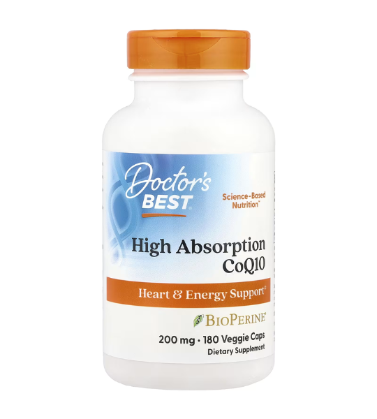 Doctor's Best, High Absorption CoQ10, 200 mg, 180 Veggie Caps in Pakistan