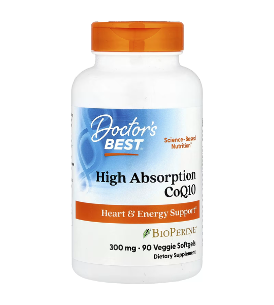Doctor's Best, High Absorption CoQ10, 300 mg, 90 Veggie Softgels in Pakistan
