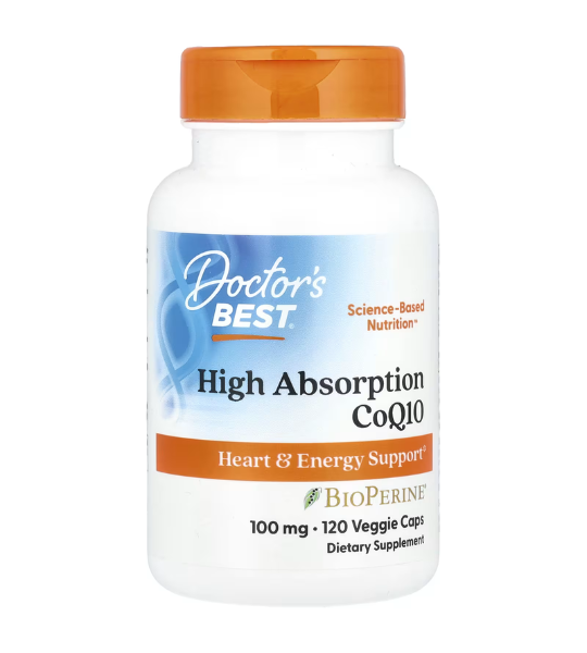 Doctor's Best, High Absorption CoQ10 with BioPerine®, 100 mg, 120 Caps in Pakistan