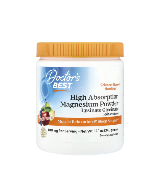 Doctor's Best, High Absorption Magnesium Powder, Fruit Punch, 12.1 oz (340 g) in Pakistan