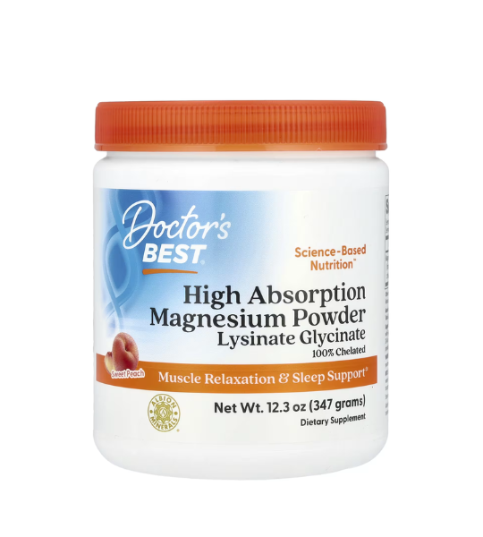 Doctor's Best, High Absorption Magnesium Powder, Sweet Peach, 12.3 oz (347 g) in Pakistan