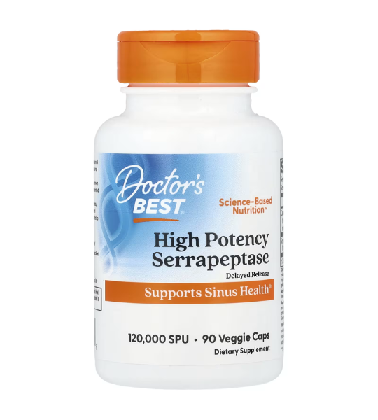 Doctor's Best, High Potency Serrapeptase, 90 Veggie Caps in Pakistan