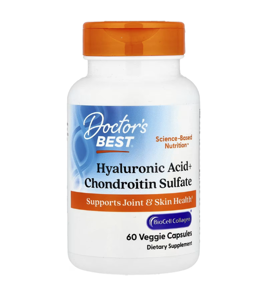 Doctor's Best, Hyaluronic Acid + Chondroitin Sulfate with BioCell Collagen®, 60 Capsules in Pakistan
