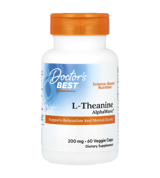 Doctor's Best, L-Theanine, AlphaWave®, 200 mg, 60 Veggie Caps in Pakistan