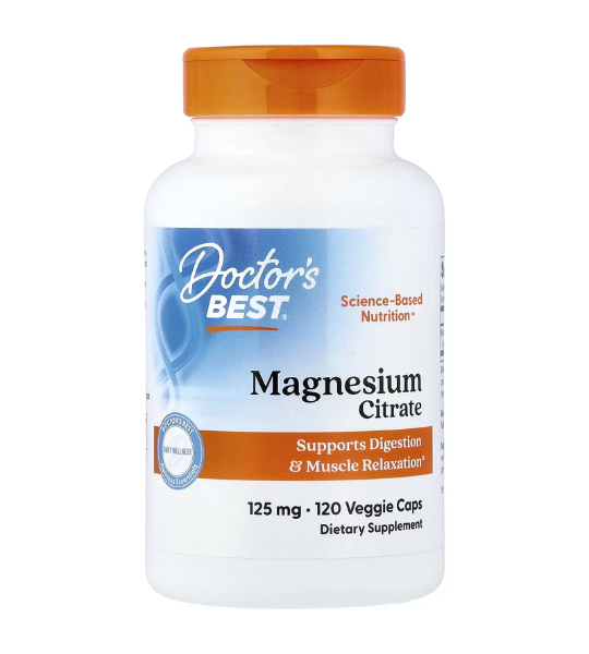 Doctor's Best, Magnesium Citrate, 125 mg, 120 Veggie Caps in Pakistan