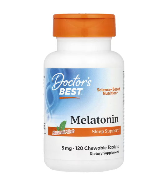 Doctor's Best, Melatonin, Natural Mint, 5 mg, 120 Chewable Tablets in Pakistan
