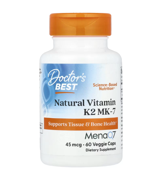 Doctor's Best, Natural Vitamin K2 MK-7 , 45 mcg, 60 Veggie Caps in Pakistan