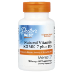 Doctor's Best, Natural Vitamin K2 MK-7 Plus D3, 180 mcg, 60 Veggie Caps in Pakistan