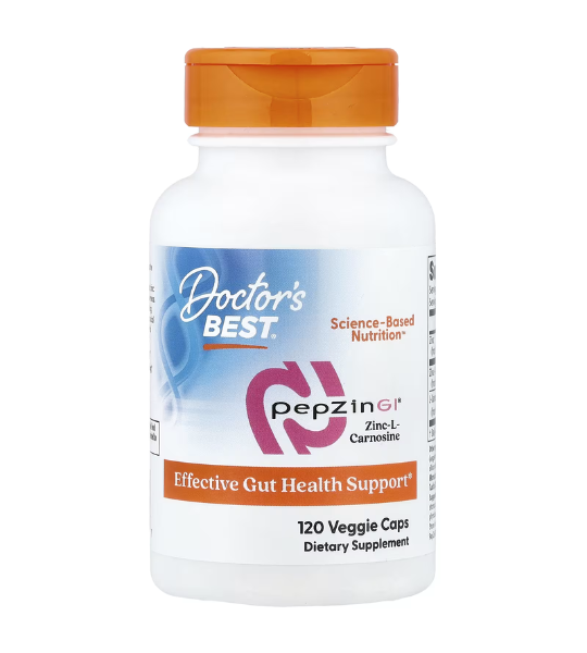 Doctor's Best, PepZin GI®, Zinc-L-Carnosine, 120 Veggie Caps in Pakistan