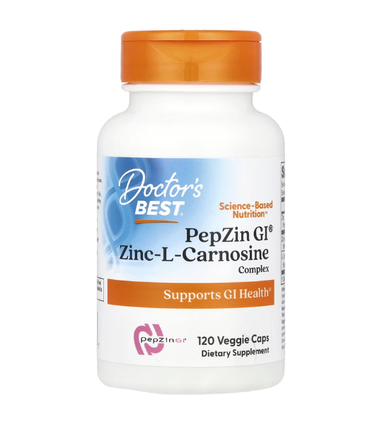 Doctor's Best, PepZin GI®, Zinc-L-Carnosine Complex, 120 Veggie Caps in Pakistan