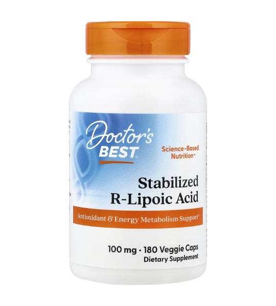Doctor's Best, Stabilized R-Lipoic Acid, 100 mg, 180 Caps in Pakistan