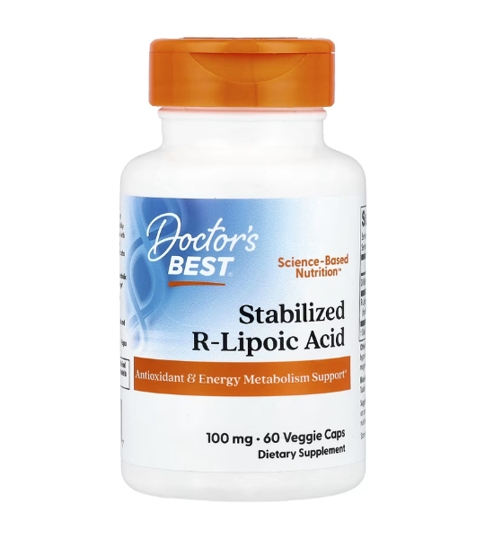 Doctor's Best, Stabilized R-Lipoic Acid, 100 mg, 60 Veggie Caps in Pakistan