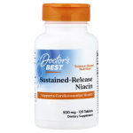 Doctor's Best, Sustained-Release Niacin, 500 mg, 120 Tablets in Pakistan