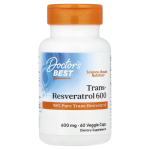 Doctor's Best, Trans-Resveratrol 600, 600 mg, 60 Veggie Caps in Pakistan