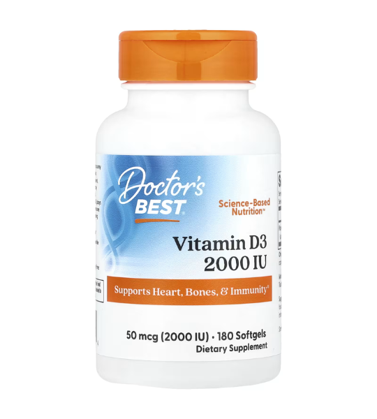 Doctor's Best, Vitamin D3, 50 mcg (2,000 IU), 180 Softgels in Pakistan