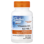 Doctor's Best, Vitamin D3 + K2 MK-7, 180 Softgels in Pakistan