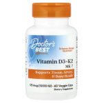 Doctor's Best, Vitamin D3 + K2, MK-7, 60 Veggie Caps in Pakistan