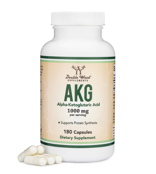 Double Wood Supplements, AKG (Alpha-Ketoglutaric Acid), 1000 mg, 180 Capsules in Pakistan