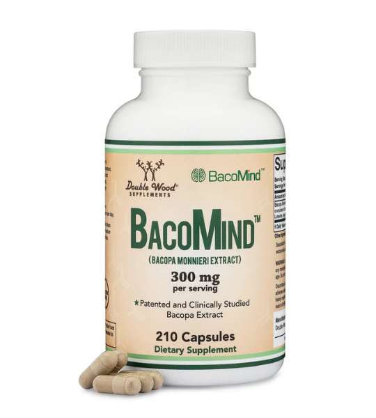Double Wood Supplements, Baco Mind™ Bacopa Extract, 300 mg, 210 Capsules in Pakistan