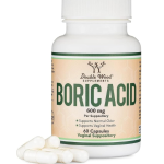 Double Wood Supplements Boric Acid 600 mg, Suppositories 60 Capsules in Pakistan