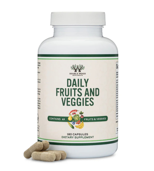 Double Wood Supplements, Daily Fruit & Veggie, 180 Capsules in Pakistan