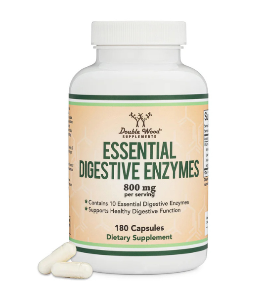 Double Wood Supplements, Essential Digestive Enzymes, 800 mg, 180 Capsules in Pakistan