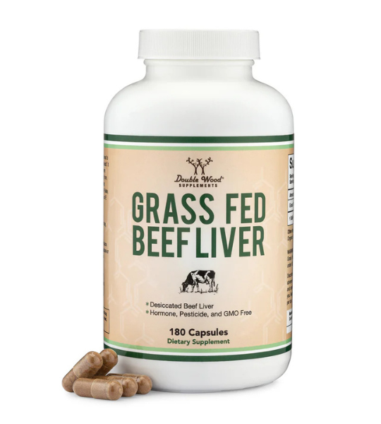 Double Wood Supplements, Grass Fed Beef Liver, 180 Capsules in Pakistan