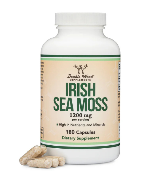 Double Wood Supplements, Irish Sea Moss, 1200 mg, 180 Capsules in Pakistan