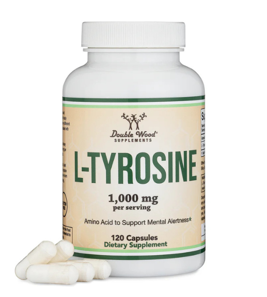 Double Wood Supplements, L-Tyrosine, 1000 mg, 120 Capsules in Pakistan