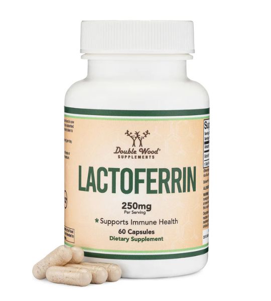 Double Wood Supplements, Lactoferrin, 250 mg, 60 Capsules in Pakistan