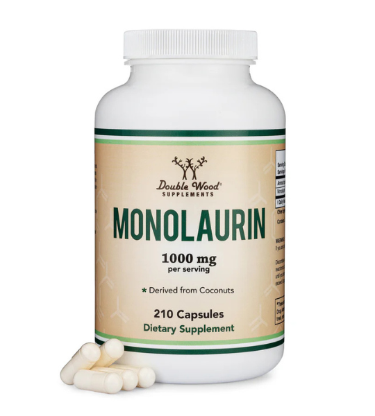 Double Wood Supplements, Monolaurin, 1000 mg, 210 Capsules in Pakistan